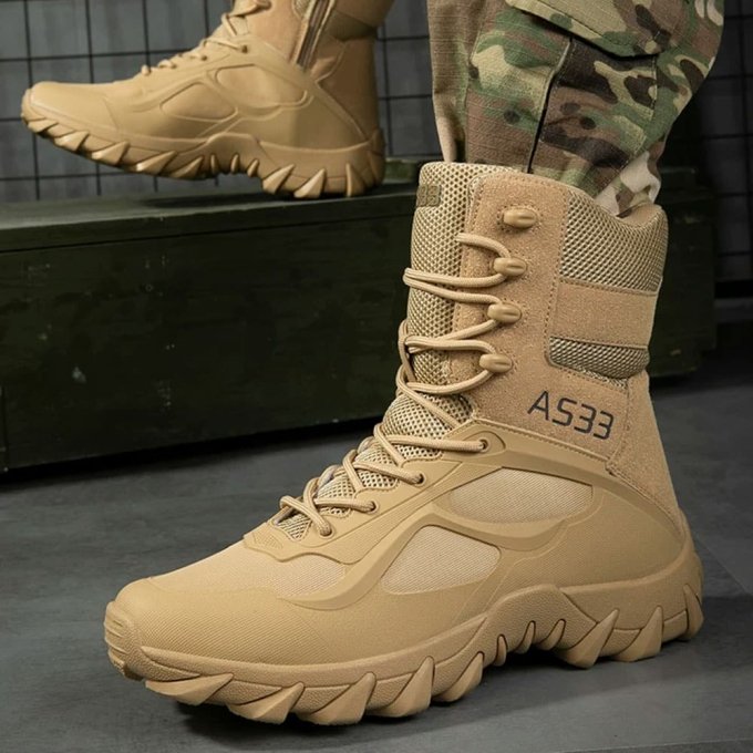 Botas de combate ligeras para clima frío color desierto - Imagen 5
