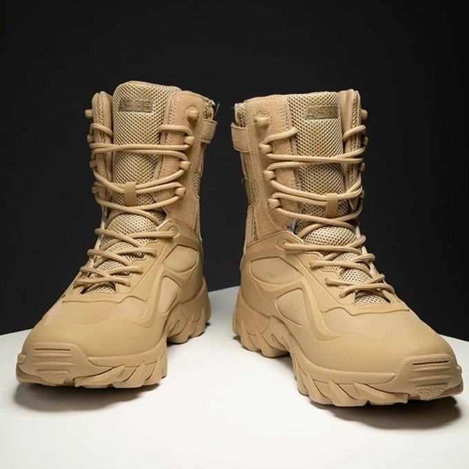 Botas de combate ligeras para clima frío color desierto - Imagen 2