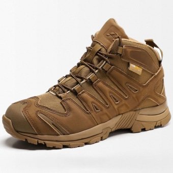 Botas tácticas de caña baja marrón coyote