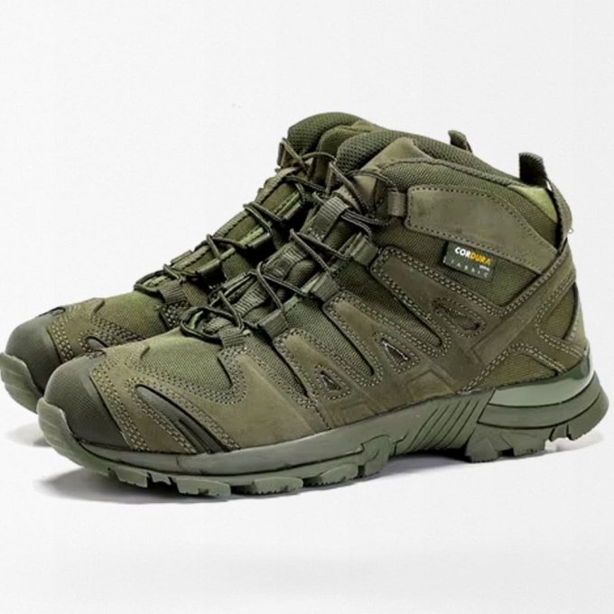 Botas tácticas de caña baja verde oliva - Imagen 2