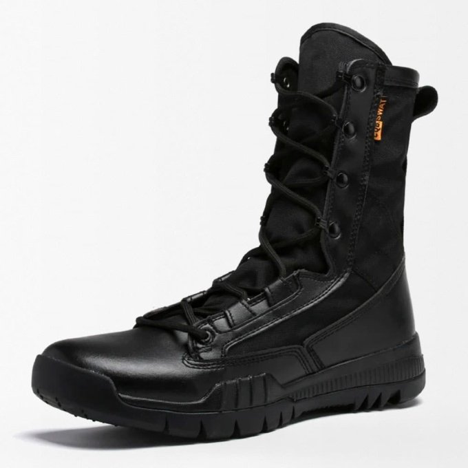 Botas tácticas ligeras negras para hombre