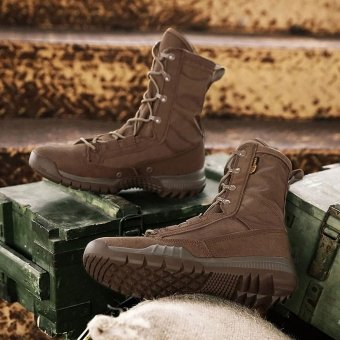 Botas tácticas ligeras para hombre marrón