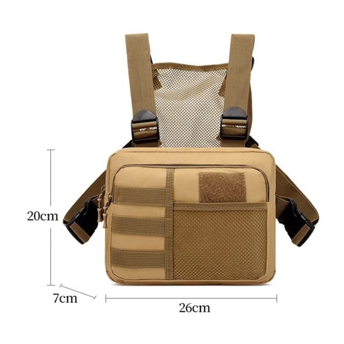 Bolsa táctica de pecho para hombre - Imagen 3