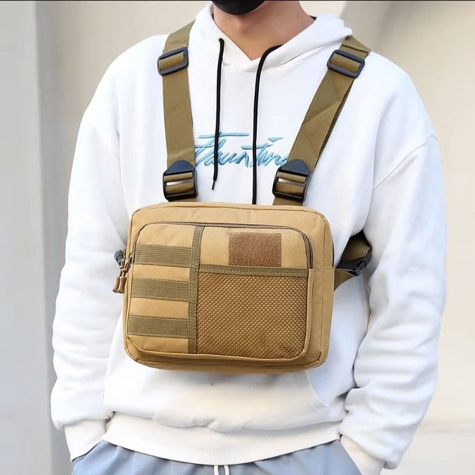 Bolsa táctica de pecho para hombre - Imagen 2