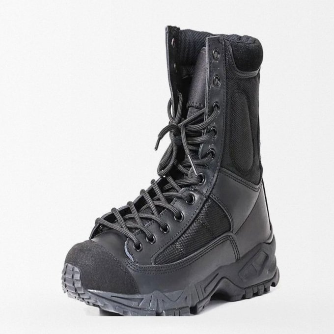 Botas militares negras con cordones - Imagen 5