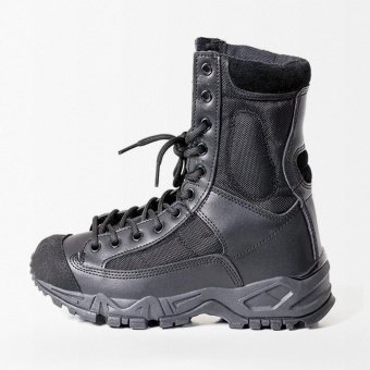 Botas militares negras con cordones
