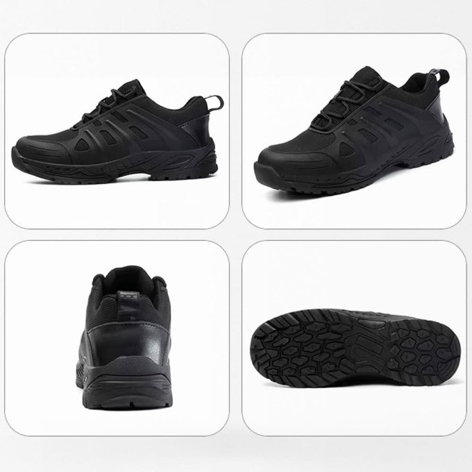Zapatos tácticos negros QBH para policía - Imagen 3