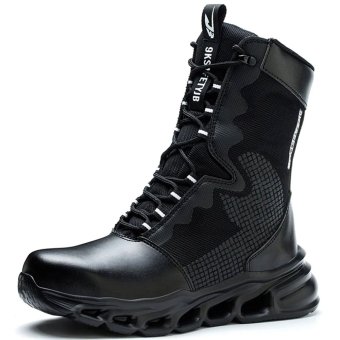 Botas militares de seguridad negras