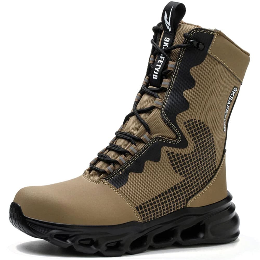 Botas tácticas militares de seguridad caqui