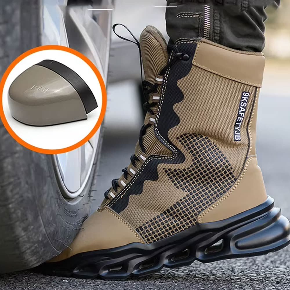 Botas tácticas militares de seguridad caqui - Imagen 5