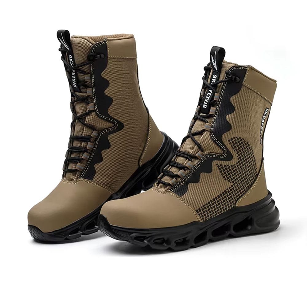 Botas tácticas militares de seguridad caqui - Imagen 2