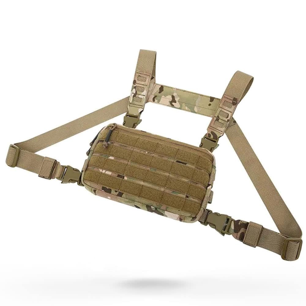 Bolsa táctica de pecho pequeña negra - Imagen 6