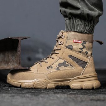 Botas de combate con puntera de acero