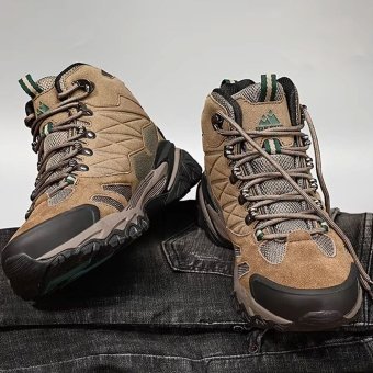 Suede Rainproof Hiking Boots Brown