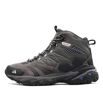 Botas de senderismo impermeables de ante gris