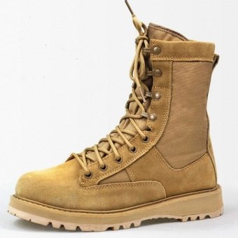 Botas tácticas de ante color arena desierto