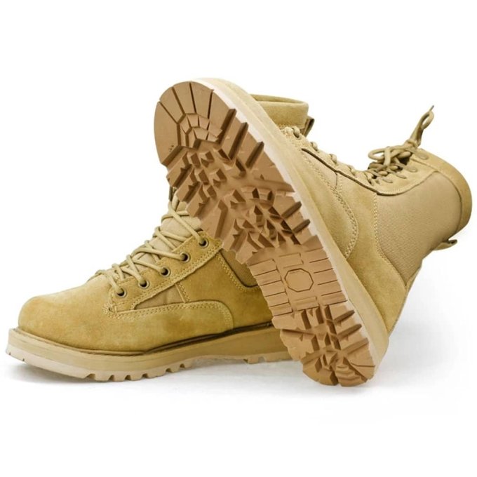 Botas tácticas de ante color arena desierto - Imagen 5