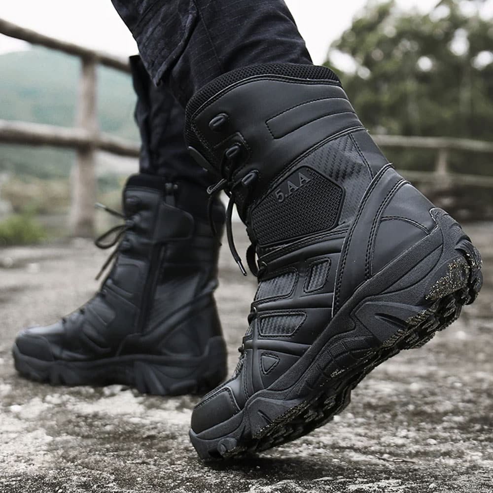 Botas tácticas de cuero sintético - Imagen 5