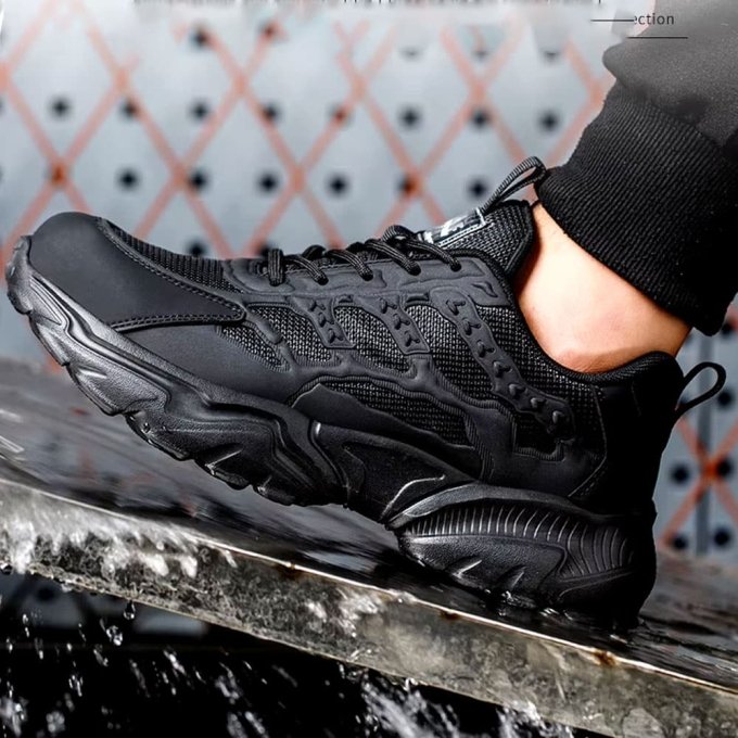 Zapatos de seguridad tácticos negros - Imagen 4
