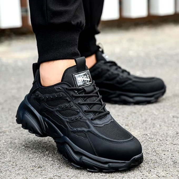 Zapatos de seguridad tácticos negros - Imagen 2