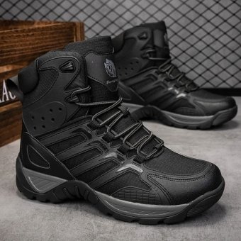 Botas tácticas de senderismo negras