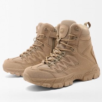 Botas tácticas de trekking color arena desierto