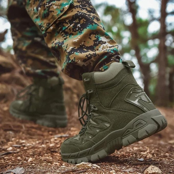 Botas tácticas de trekking verde oliva - Imagen 5