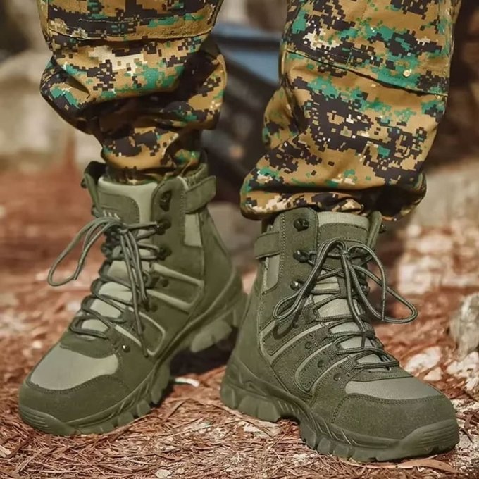 Botas tácticas de trekking verde oliva - Imagen 3