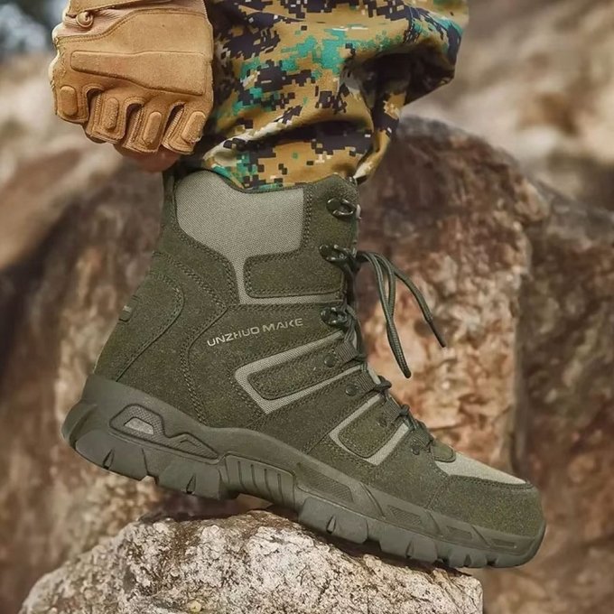 Botas tácticas de trekking verde oliva - Imagen 6