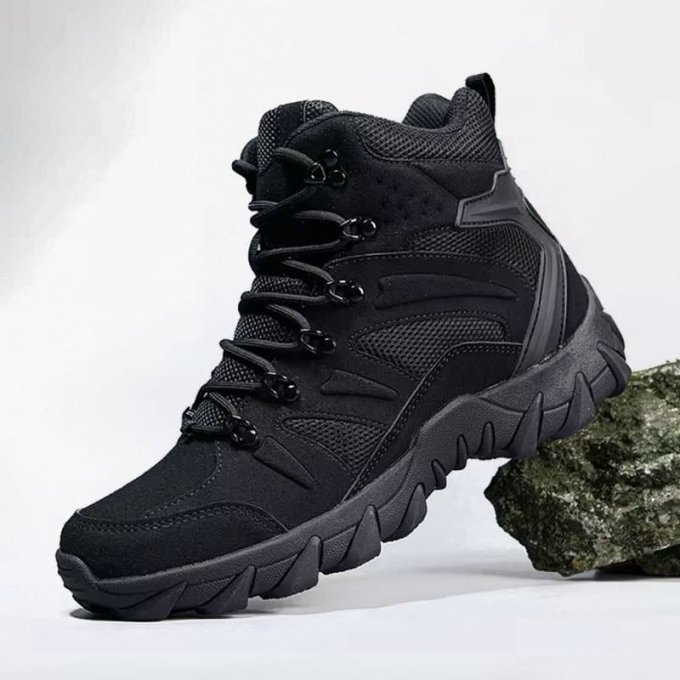 Botas tácticas de senderismo negras Huile