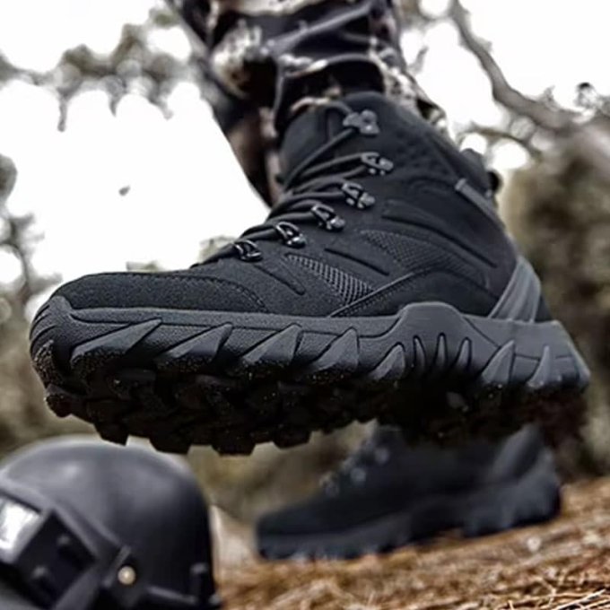 Botas tácticas de senderismo negras Huile - Imagen 4