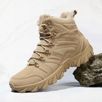 Botas tácticas de senderismo color arena desierto Huile