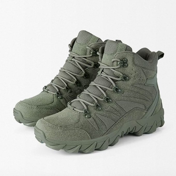 Botas tácticas de senderismo verde oliva Huile - Imagen 2