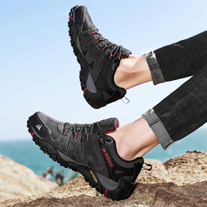 Zapatillas tácticas de senderismo Mountain grises - Imagen 3