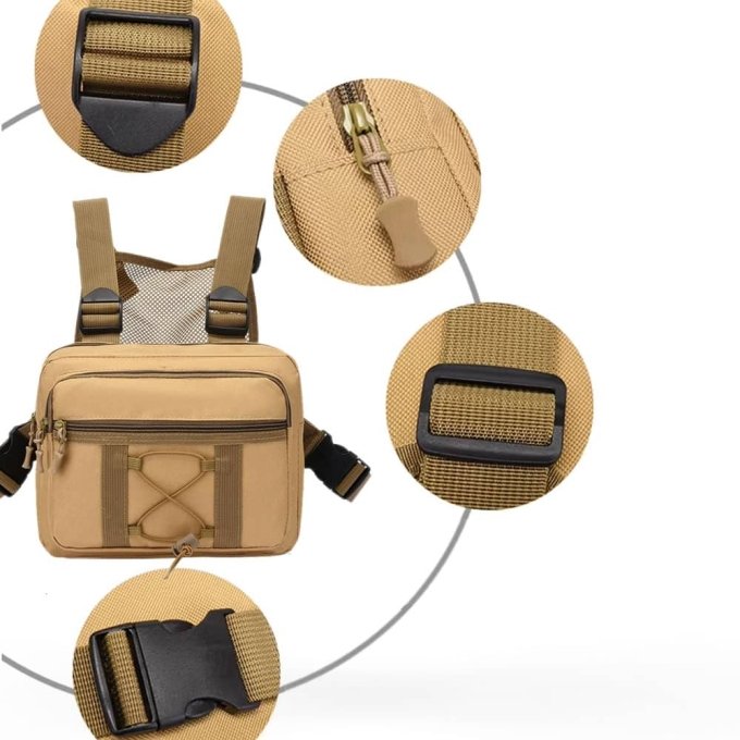 Bolsa táctica ligera de pecho - Imagen 4