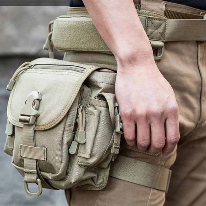 Bolsa táctica de cintura y pierna - Imagen 2
