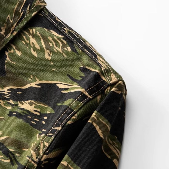 Camisa de botones con camuflaje Tiger Stripe - Imagen 5