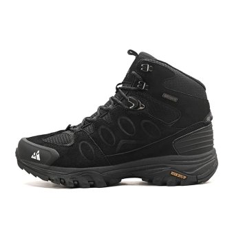 Botas de senderismo impermeables de ante negras