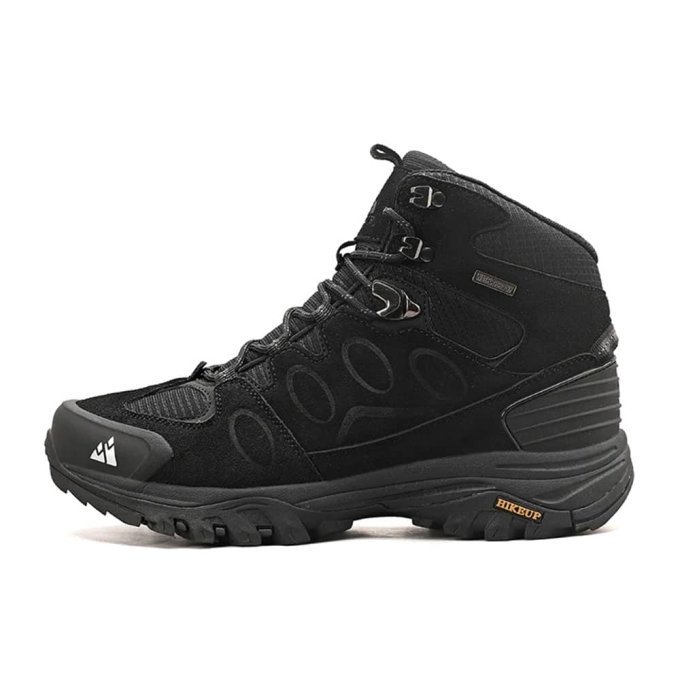 Botas de senderismo impermeables de ante negras