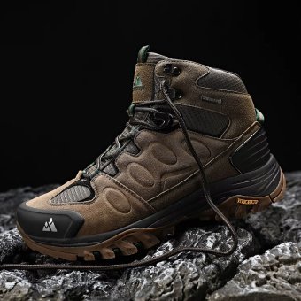 Waterproof Suede Hiking Boots Brown