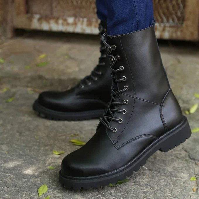 Botas tácticas impermeables de cuero - Imagen 5