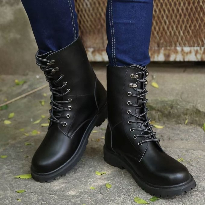 Botas tácticas impermeables de cuero - Imagen 3