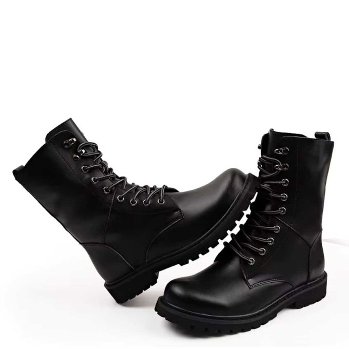 Botas tácticas impermeables de cuero - Imagen 2