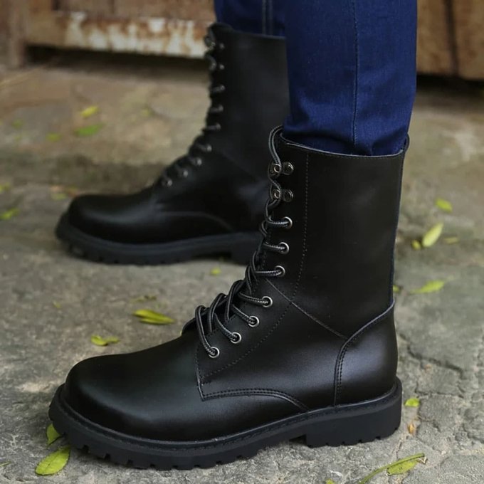 Botas tácticas impermeables de cuero - Imagen 4