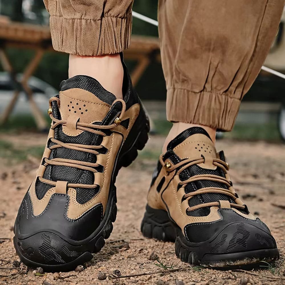 Zapatos tácticos impermeables Hikeup caqui - Imagen 2