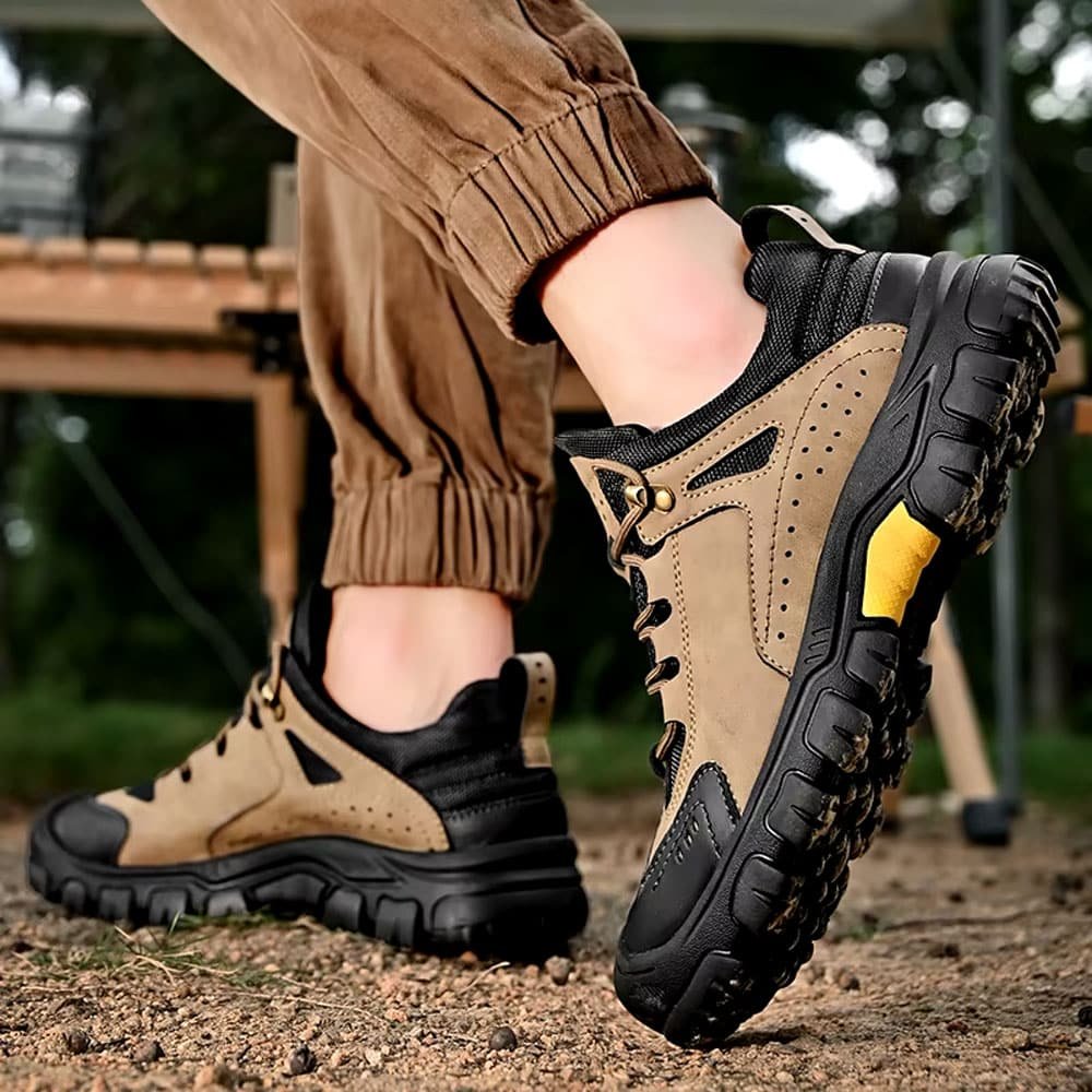 Zapatos tácticos impermeables Hikeup caqui - Imagen 4