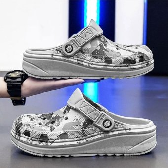 Crocs tácticos camuflados blancos