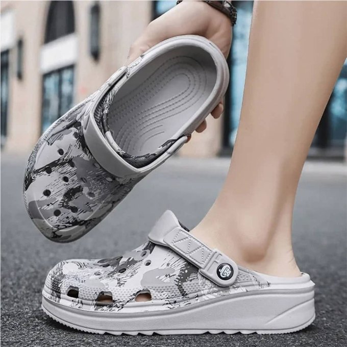 Crocs tácticos camuflados blancos - Imagen 2