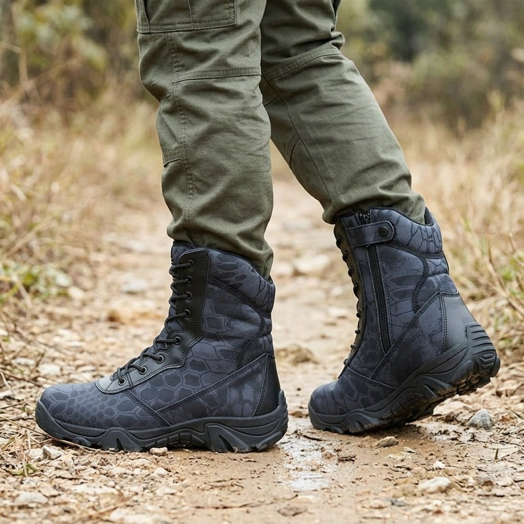 Black Camo combat boots – Kryptek Typhon