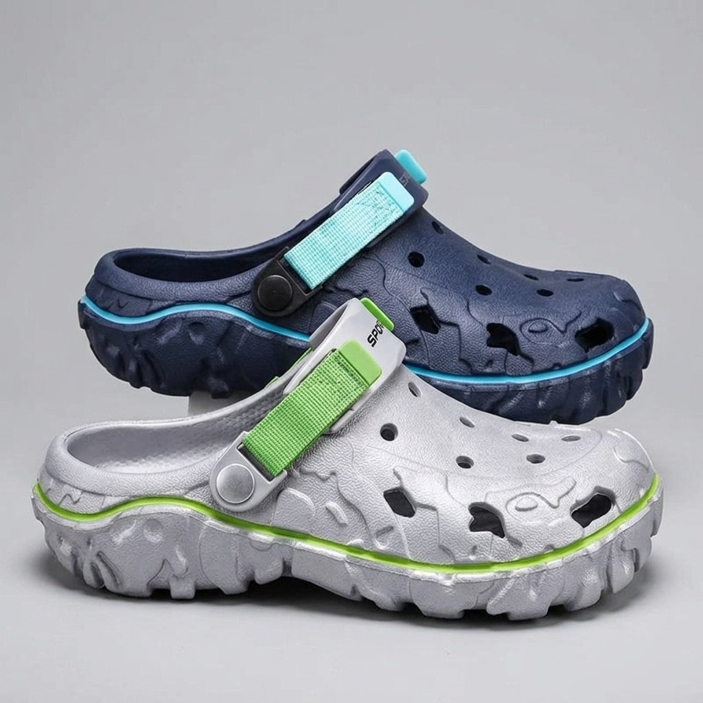 Black tactical crocs